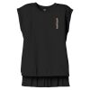 Women's Flowy Muscle Tee With Rolled Cuffs Thumbnail