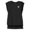 Women's Flowy Muscle Tee With Rolled Cuffs Thumbnail