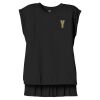 Women's Flowy Muscle Tee With Rolled Cuffs Thumbnail