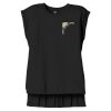Women's Flowy Muscle Tee With Rolled Cuffs Thumbnail