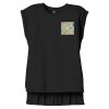 Women's Flowy Muscle Tee With Rolled Cuffs Thumbnail