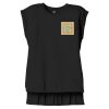 Women's Flowy Muscle Tee With Rolled Cuffs Thumbnail