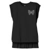 Women's Flowy Muscle Tee With Rolled Cuffs Thumbnail