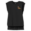 Women's Flowy Muscle Tee With Rolled Cuffs Thumbnail