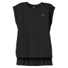 Women's Flowy Muscle Tee With Rolled Cuffs Thumbnail