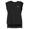 Women's Flowy Muscle Tee With Rolled Cuffs Thumbnail