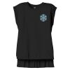 Women's Flowy Muscle Tee With Rolled Cuffs Thumbnail