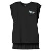 Women's Flowy Muscle Tee With Rolled Cuffs Thumbnail