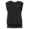 Women's Flowy Muscle Tee With Rolled Cuffs Thumbnail