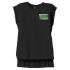 Women's Flowy Muscle Tee With Rolled Cuffs Thumbnail