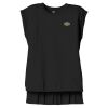 Women's Flowy Muscle Tee With Rolled Cuffs Thumbnail