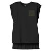 Women's Flowy Muscle Tee With Rolled Cuffs Thumbnail