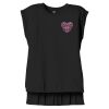 Women's Flowy Muscle Tee With Rolled Cuffs Thumbnail