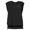Women's Flowy Muscle Tee With Rolled Cuffs Thumbnail