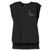 Women's Flowy Muscle Tee With Rolled Cuffs Thumbnail