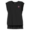 Women's Flowy Muscle Tee With Rolled Cuffs Thumbnail