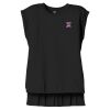 Women's Flowy Muscle Tee With Rolled Cuffs Thumbnail