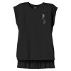 Women's Flowy Muscle Tee With Rolled Cuffs Thumbnail