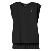 Women's Flowy Muscle Tee With Rolled Cuffs Thumbnail