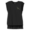 Women's Flowy Muscle Tee With Rolled Cuffs Thumbnail
