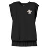 Women's Flowy Muscle Tee With Rolled Cuffs Thumbnail