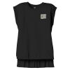 Women's Flowy Muscle Tee With Rolled Cuffs Thumbnail