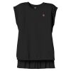 Women's Flowy Muscle Tee With Rolled Cuffs Thumbnail