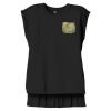 Women's Flowy Muscle Tee With Rolled Cuffs Thumbnail