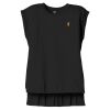 Women's Flowy Muscle Tee With Rolled Cuffs Thumbnail