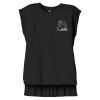 Women's Flowy Muscle Tee With Rolled Cuffs Thumbnail