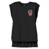 Women's Flowy Muscle Tee With Rolled Cuffs Thumbnail