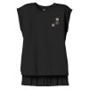 Women's Flowy Muscle Tee With Rolled Cuffs Thumbnail