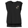 Women's Flowy Muscle Tee With Rolled Cuffs Thumbnail