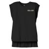 Women's Flowy Muscle Tee With Rolled Cuffs Thumbnail