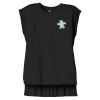 Women's Flowy Muscle Tee With Rolled Cuffs Thumbnail
