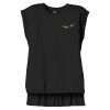 Women's Flowy Muscle Tee With Rolled Cuffs Thumbnail