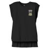 Women's Flowy Muscle Tee With Rolled Cuffs Thumbnail