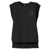 Women's Flowy Muscle Tee With Rolled Cuffs Thumbnail