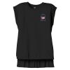 Women's Flowy Muscle Tee With Rolled Cuffs Thumbnail