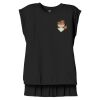 Women's Flowy Muscle Tee With Rolled Cuffs Thumbnail