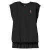 Women's Flowy Muscle Tee With Rolled Cuffs Thumbnail