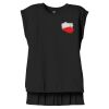 Women's Flowy Muscle Tee With Rolled Cuffs Thumbnail