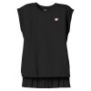 Women's Flowy Muscle Tee With Rolled Cuffs Thumbnail