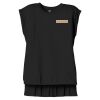 Women's Flowy Muscle Tee With Rolled Cuffs Thumbnail