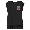 Women's Flowy Muscle Tee With Rolled Cuffs Thumbnail