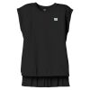 Women's Flowy Muscle Tee With Rolled Cuffs Thumbnail