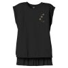 Women's Flowy Muscle Tee With Rolled Cuffs Thumbnail