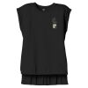 Women's Flowy Muscle Tee With Rolled Cuffs Thumbnail