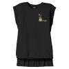 Women's Flowy Muscle Tee With Rolled Cuffs Thumbnail