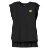 Women's Flowy Muscle Tee With Rolled Cuffs Thumbnail